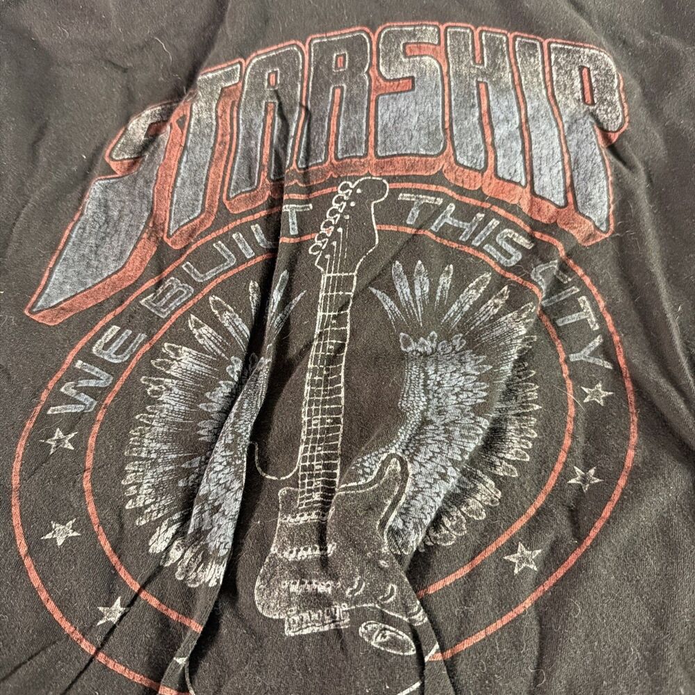 Starship We Built this City Concert Tour T-Shirt Black Shirt Size 2XL Both Sides - Picture 2 of 3